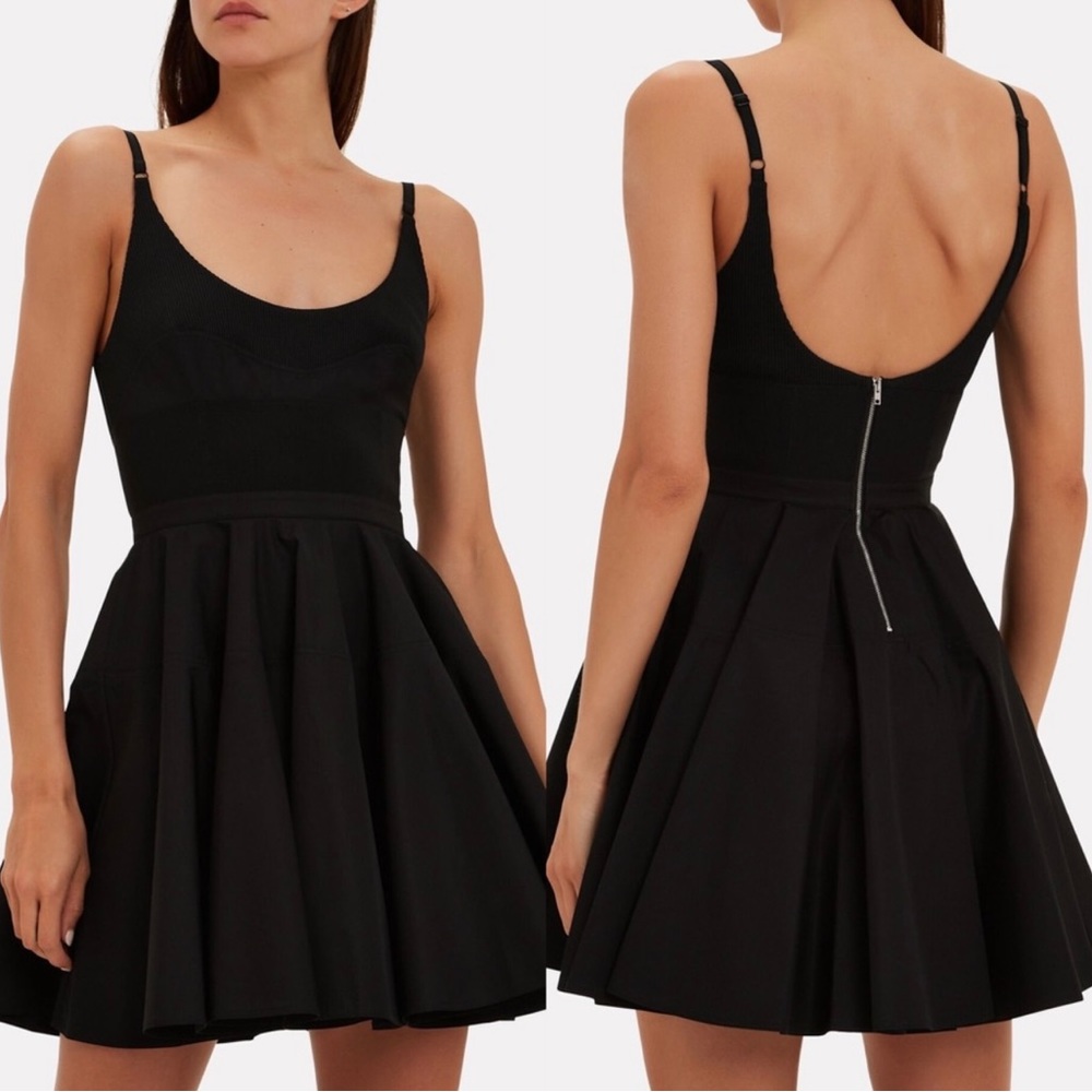 New ALEXANDER WANG Fit And Flare Mini O size Black